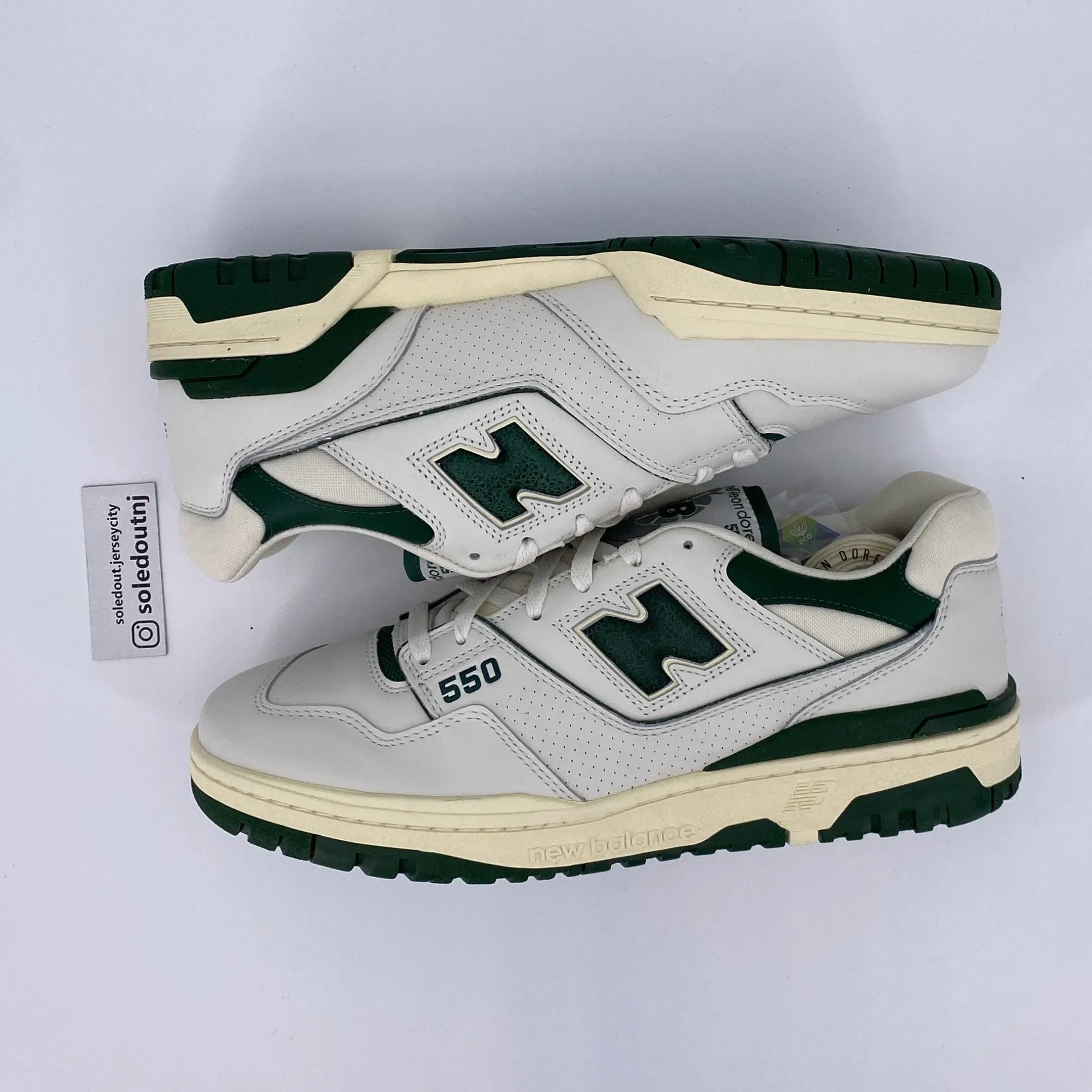 New Balance 550 / ALD "White Green" 2020 New Size 12