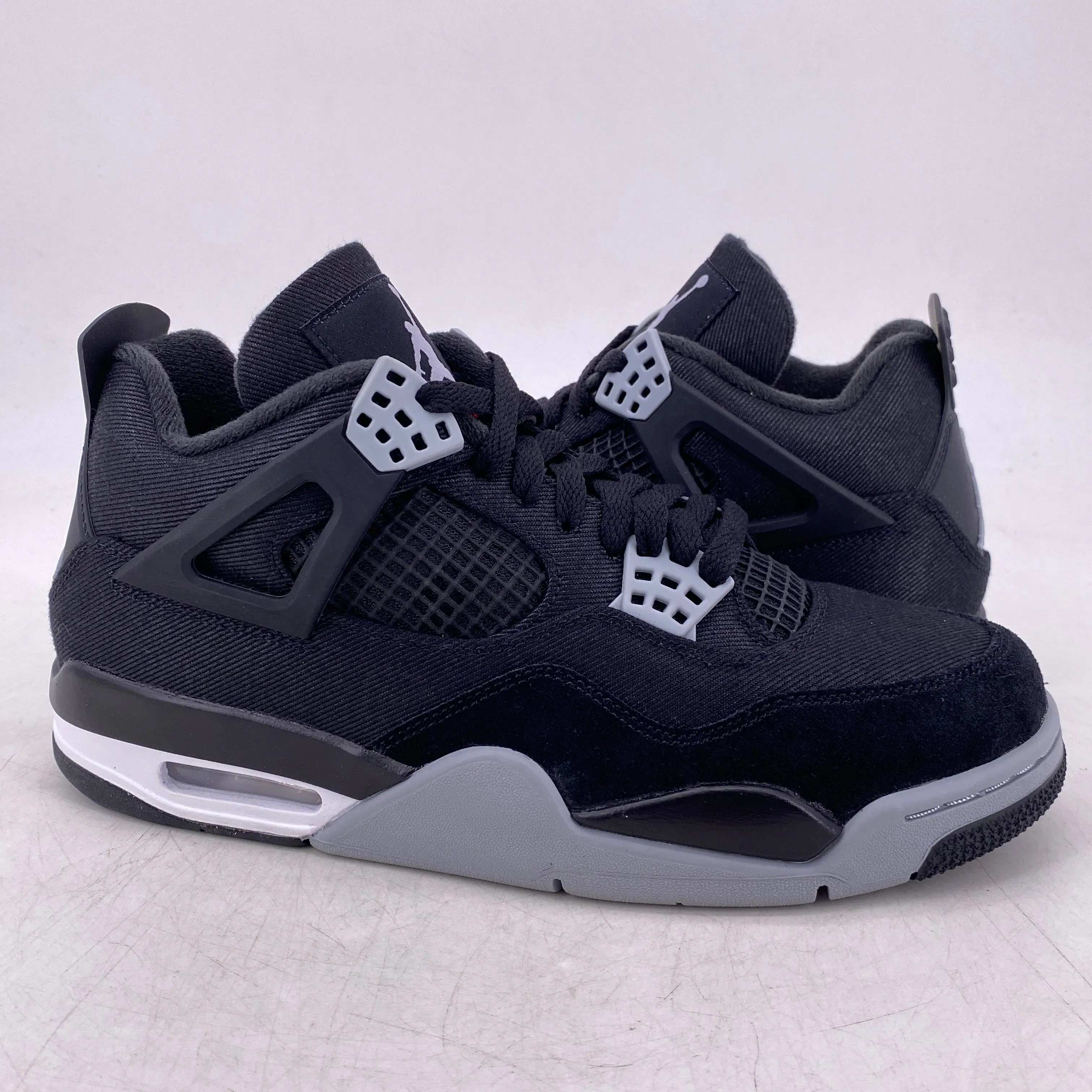 Air Jordan 4 Retro "Black Canvas" 2022 New Size 8