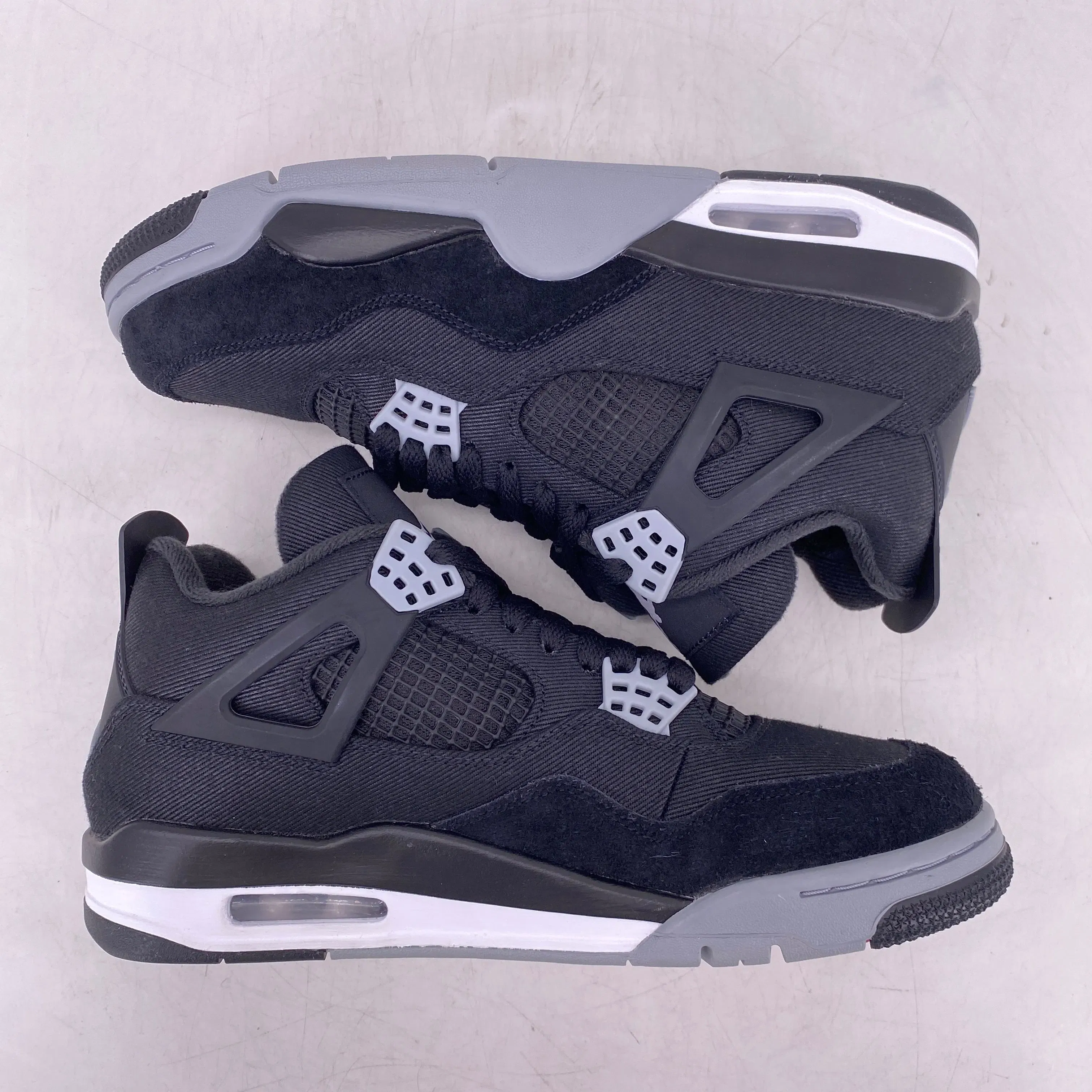Air Jordan 4 Retro "Black Canvas" 2022 New Size 8