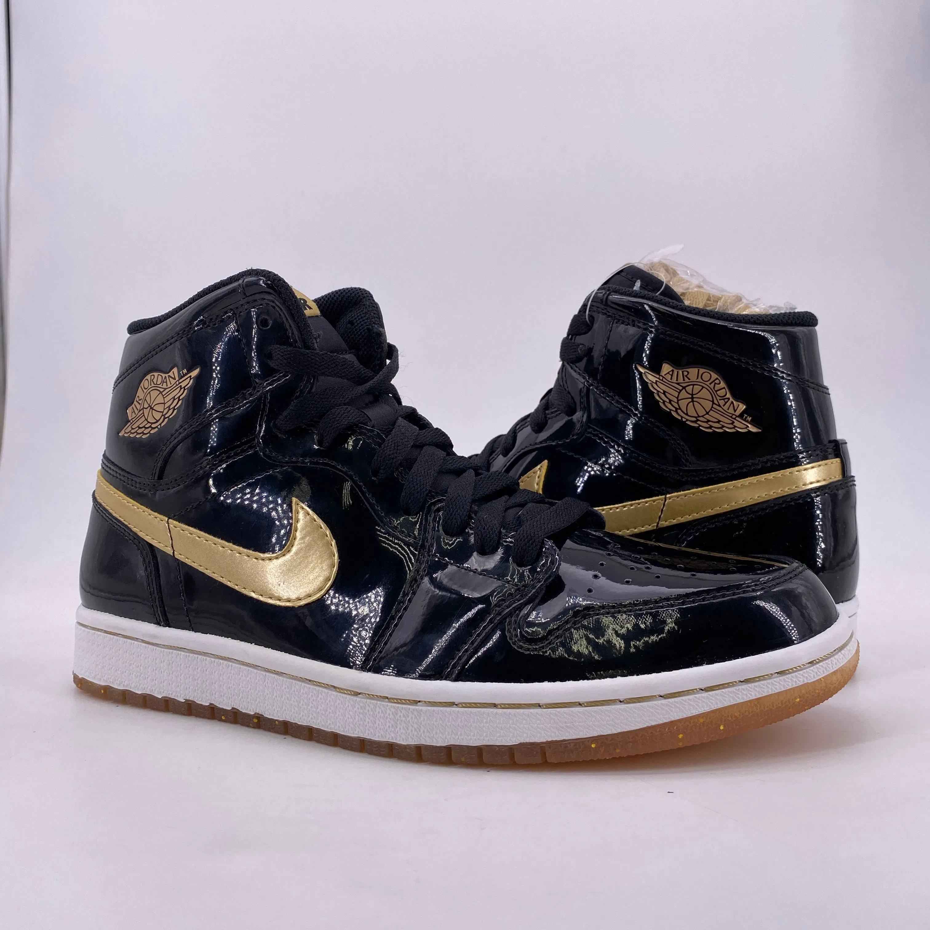 Air Jordan 1 Retro High OG "Black Metallic Gold" 2013 New Size 8