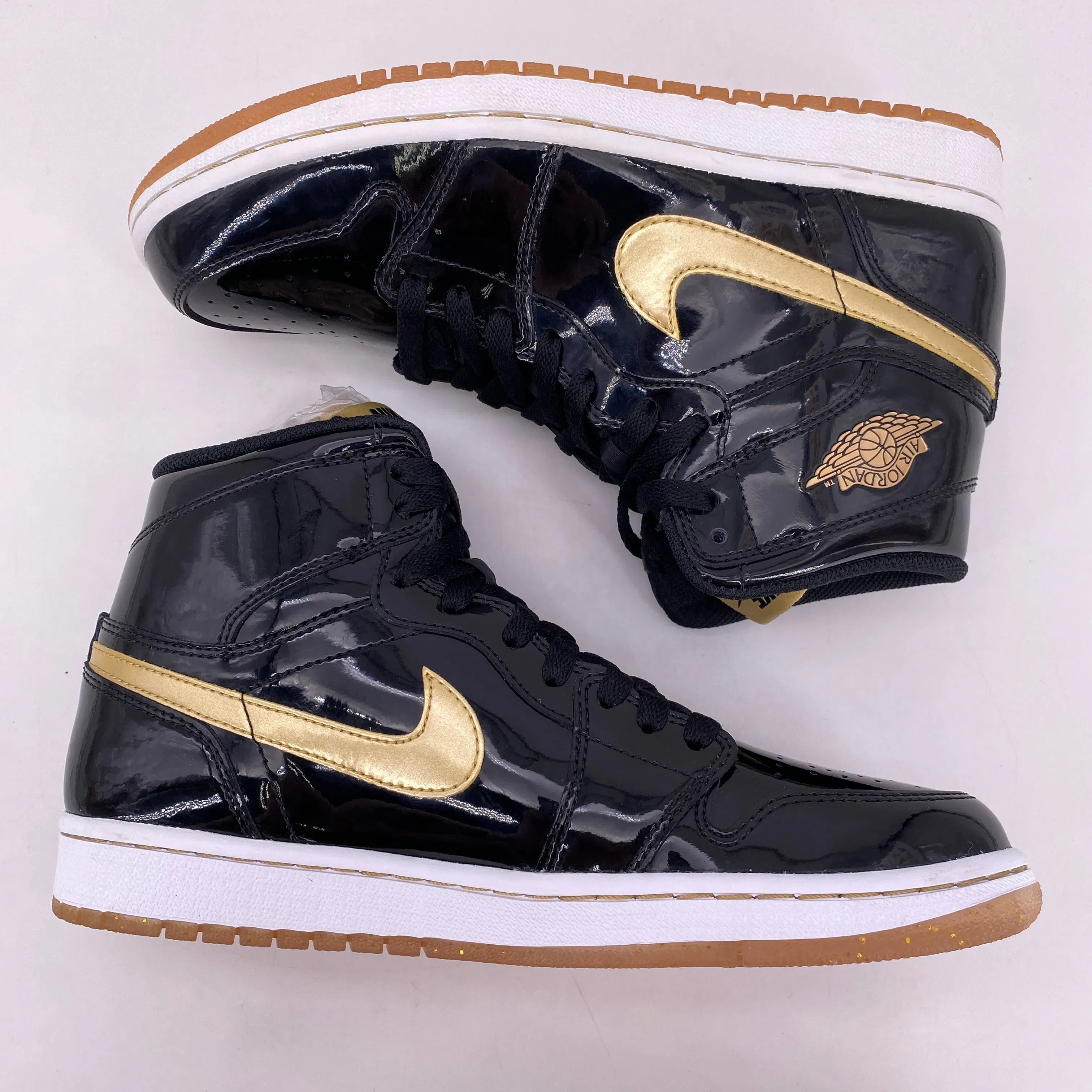 Air Jordan 1 Retro High OG "Black Metallic Gold" 2013 New Size 8