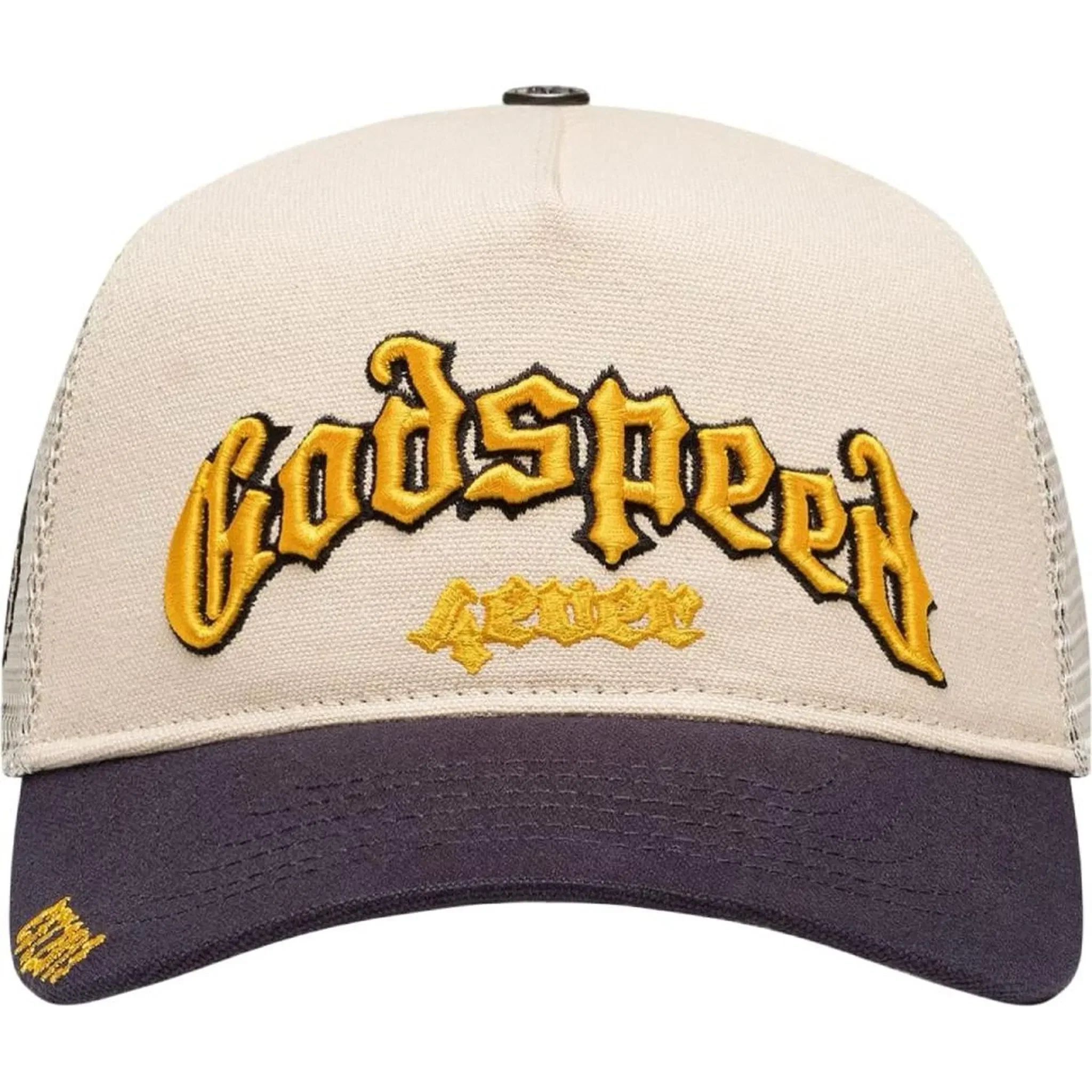 Godspeed GS Forever Trucker Hat Bone/Yellow/Navy