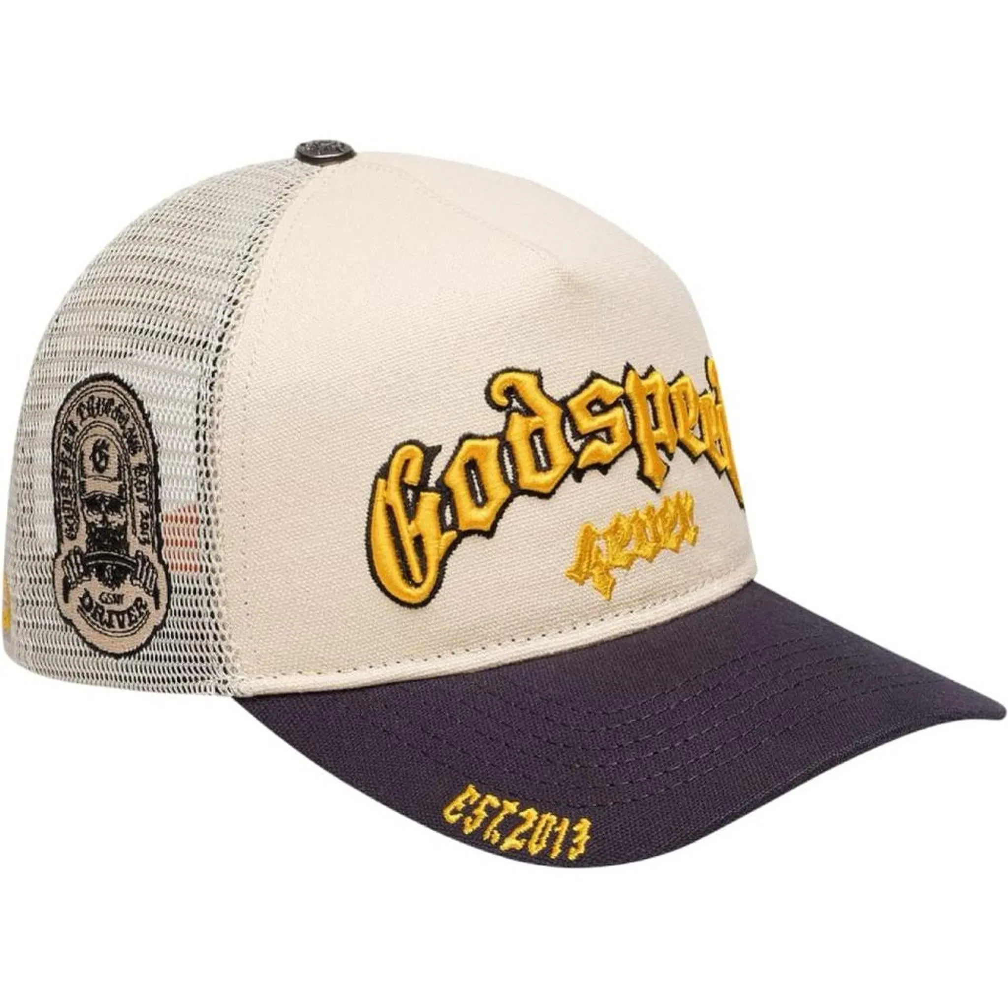 Godspeed GS Forever Trucker Hat Bone/Yellow/Navy