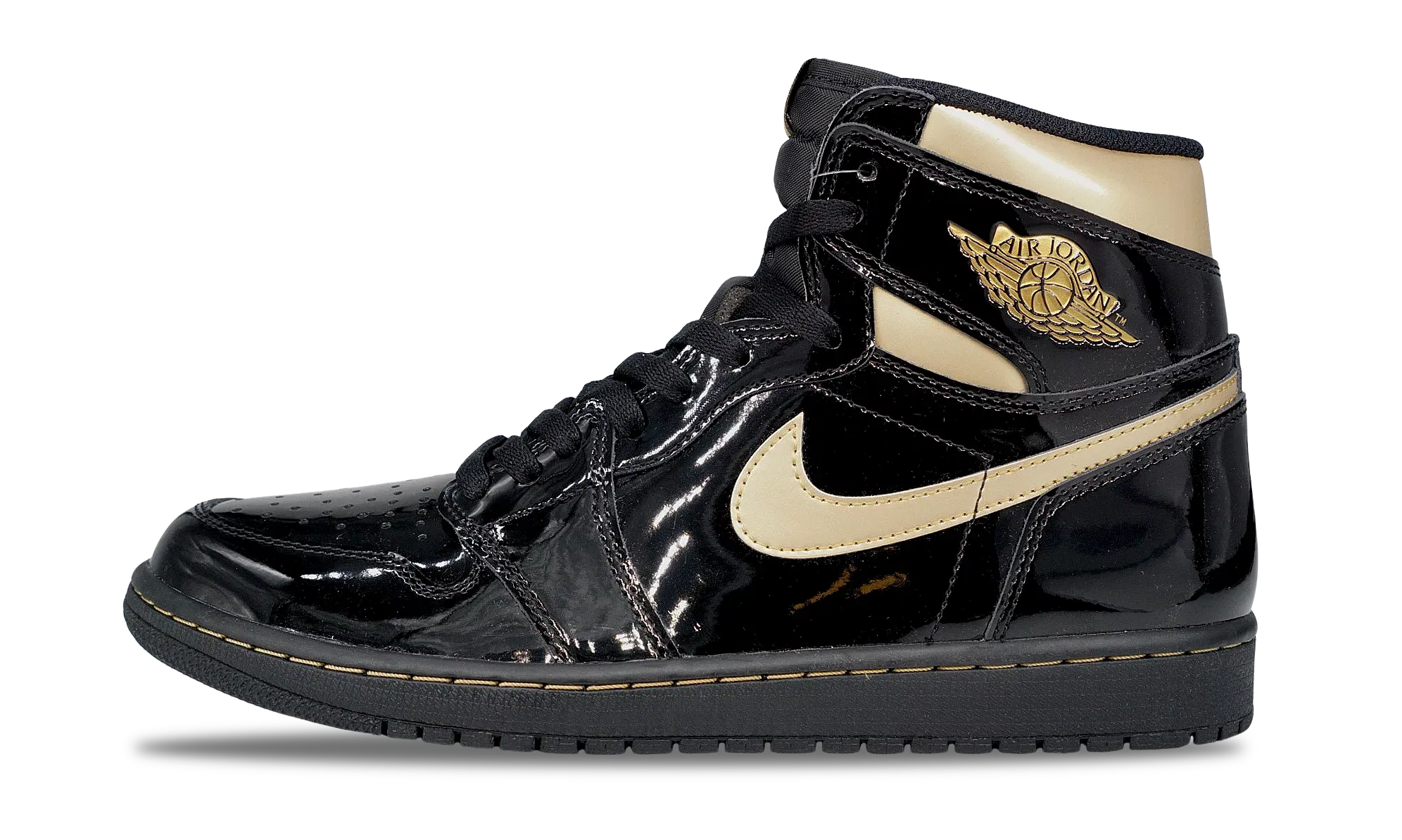 Nike Jordan 1 Retro High OG Black Metallic Gold 2020 (555088-032) Men 8-12