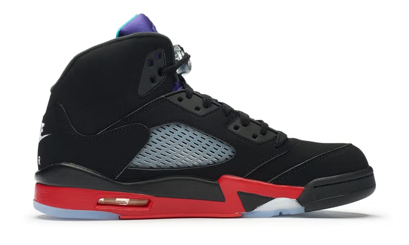 Nike Jordan 5 Retro Top 3 Black Red Grape (CZ1786-001) Men's Size 8-12