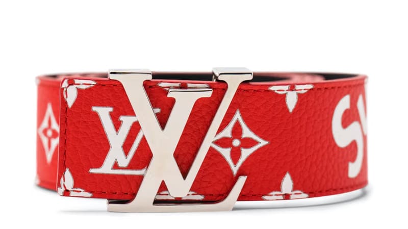 Supreme Louis Vuitton x Supreme Initiales Belt 40 MM Monogram Red
