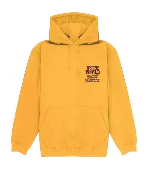 Cactus Jack Travis Scott LA EXCLUSIVE GOLD HOODIE