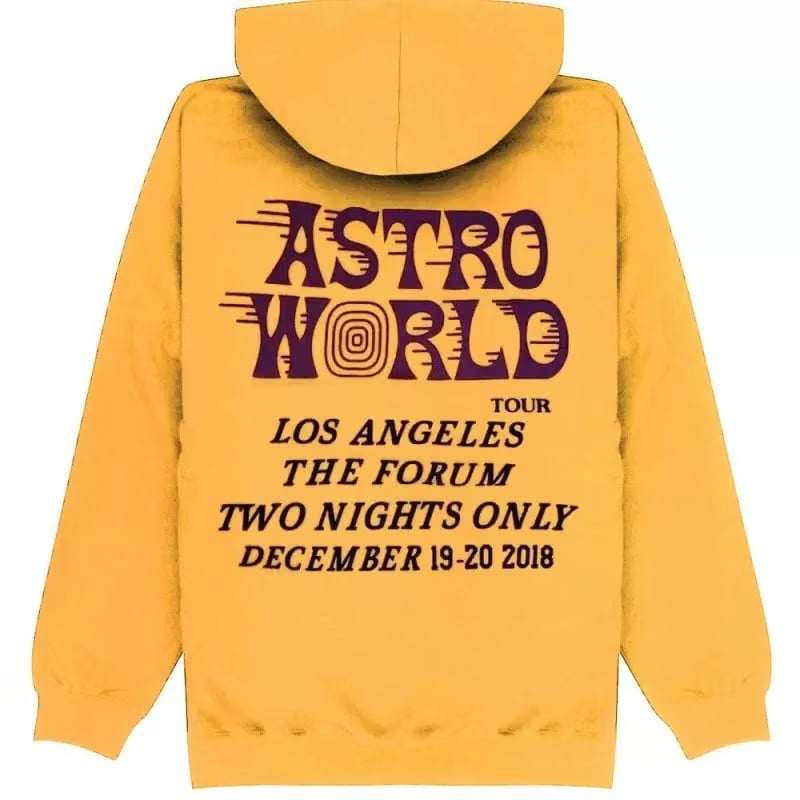 Cactus Jack Travis Scott LA EXCLUSIVE GOLD HOODIE