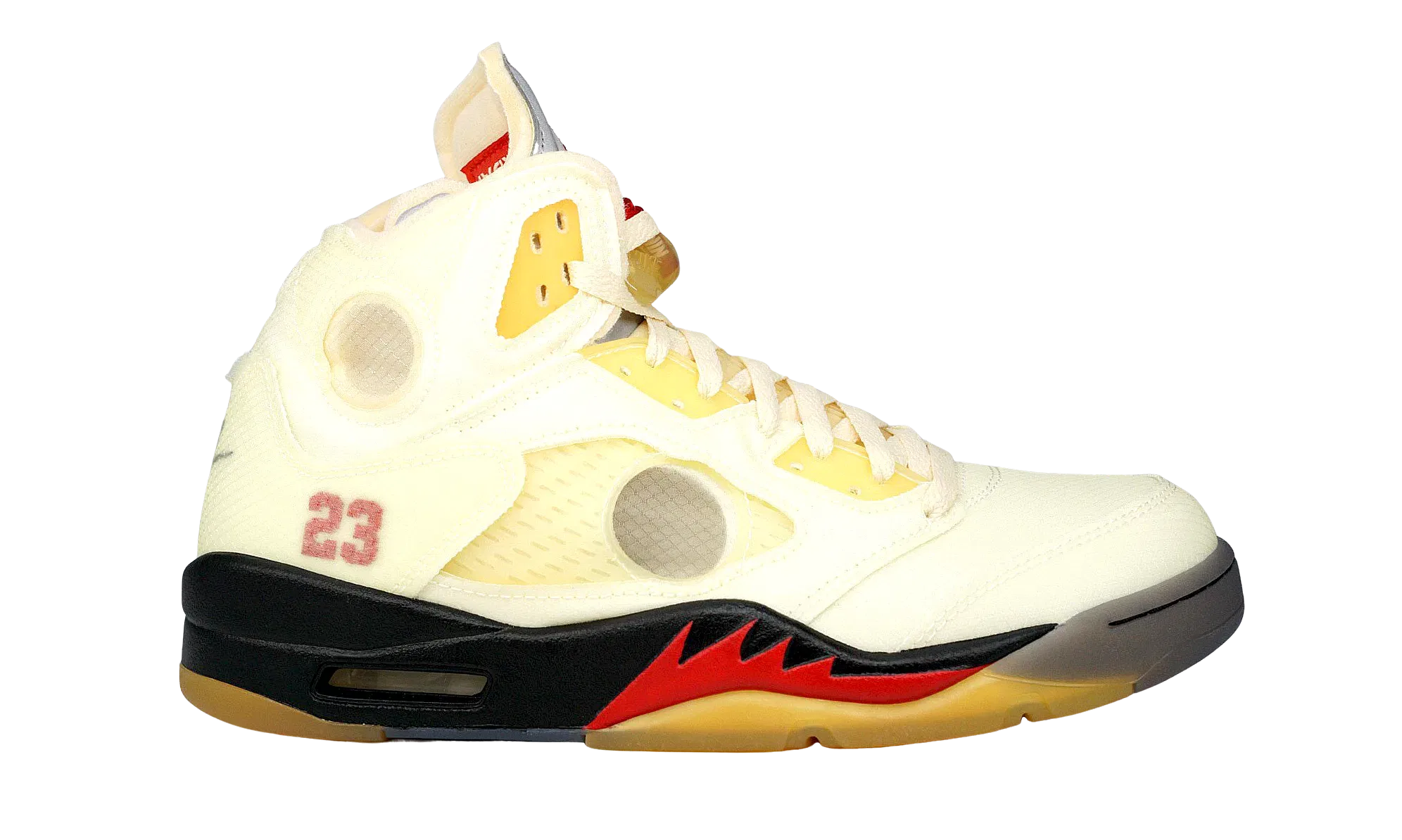 Nike Jordan 5 Retro SP x OFF-WHITE Sail 2020 (DH8565-100) Men's Size 7-12
