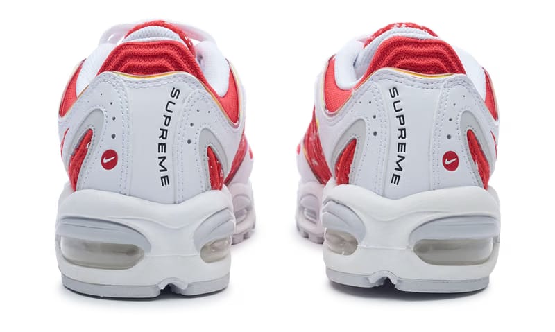 Nike Air Max Tailwind 4 x Supreme White Red (AT3854-100) Men's Size 8-12 Shoes