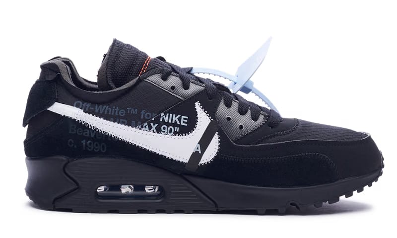 Nike Air Max 90 x OFF-WHITE Black 2019 (AA7293-001) Men's Size 6-13