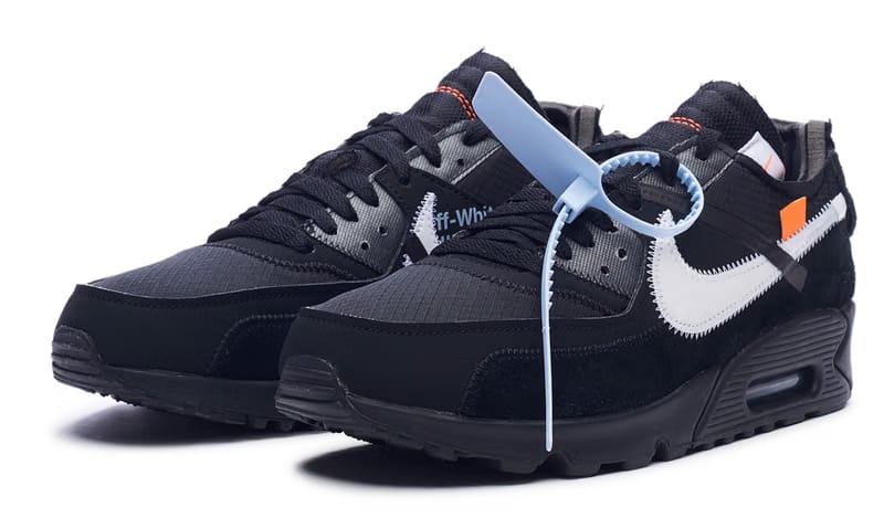 Nike Air Max 90 x OFF-WHITE Black 2019 (AA7293-001) Men's Size 6-13