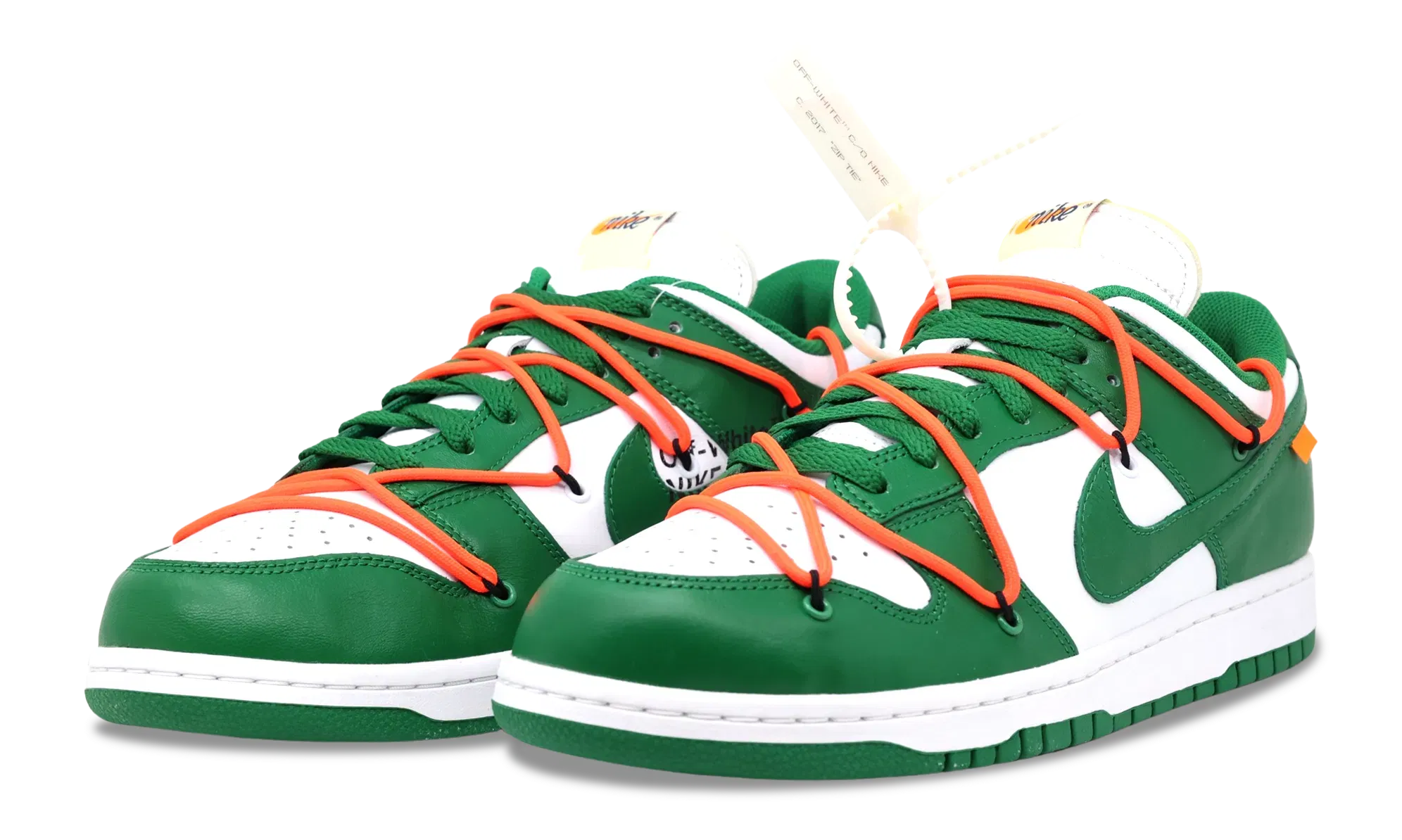 Nike Dunk Low x OFF-WHITE Pine Green 2019 (CT0856-100) Men's Size 6-11