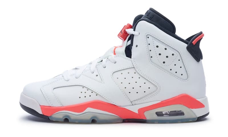 Nike Air Jordan 6 Retro Infrared White (GS) 2014 384665-123