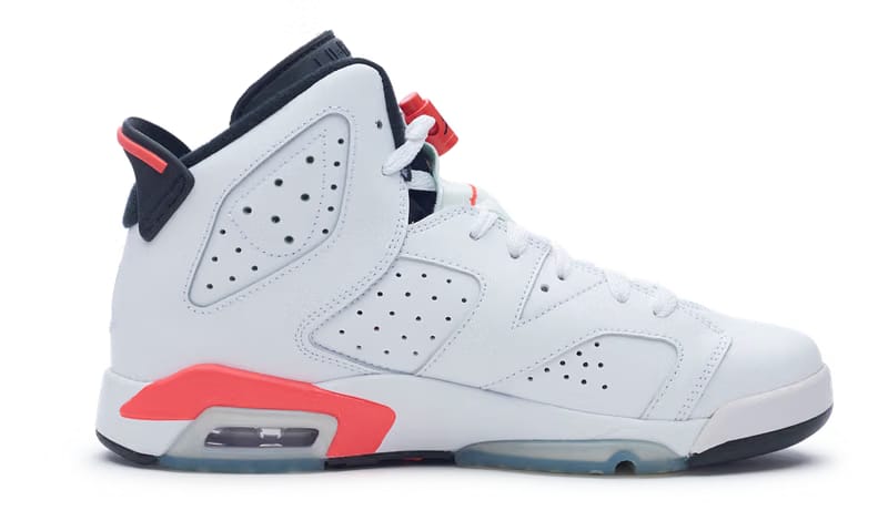 Nike Air Jordan 6 Retro Infrared White (GS) 2014 384665-123