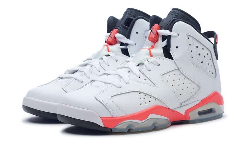 Nike Air Jordan 6 Retro Infrared White (GS) 2014 384665-123