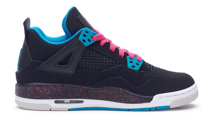 Nike Jordan 4 Retro Black Vivid Pink 2012 GS (487724-019) Youth Size 4Y-7Y