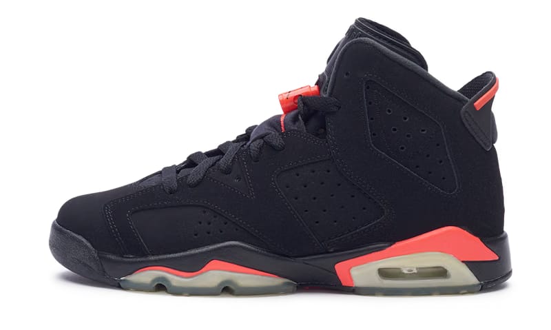 Nike Jordan 6 Retro Infrared Black Red 2014 GS (384665-023) Youth Size 6Y-7Y