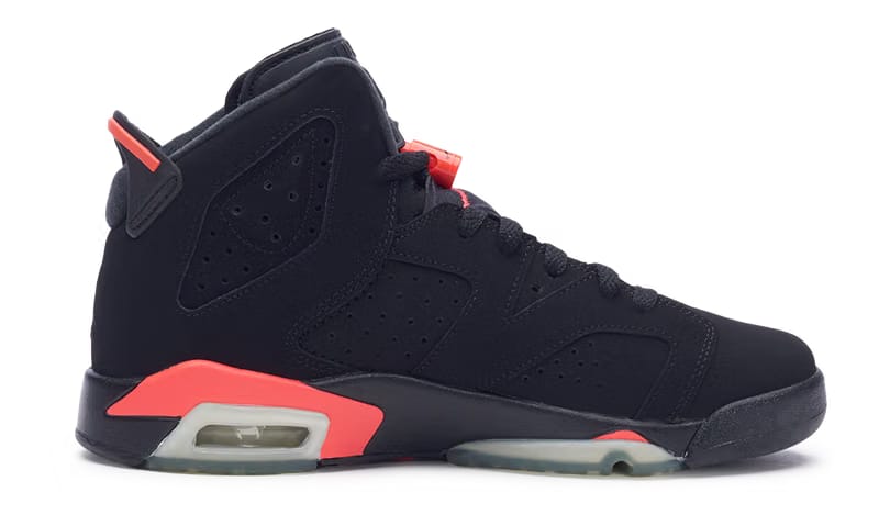 Nike Jordan 6 Retro Infrared Black Red 2014 GS (384665-023) Youth Size 6Y-7Y
