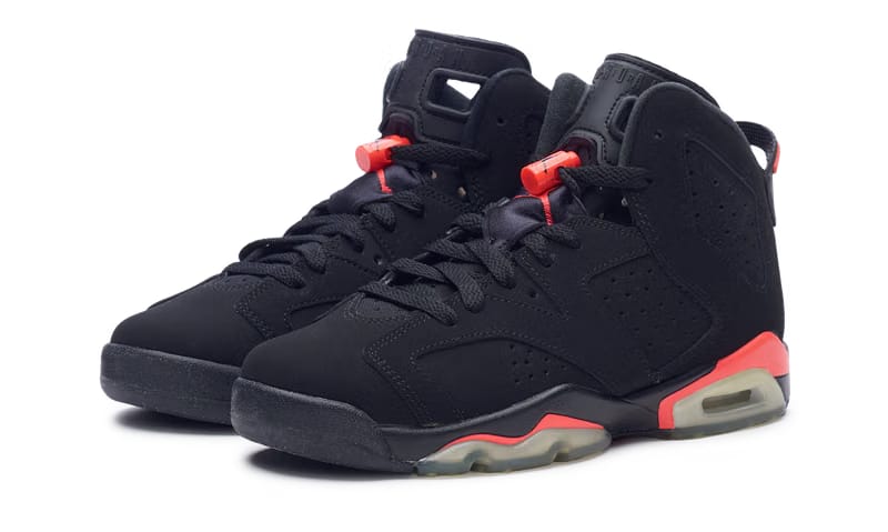 Nike Jordan 6 Retro Infrared Black Red 2014 GS (384665-023) Youth Size 6Y-7Y