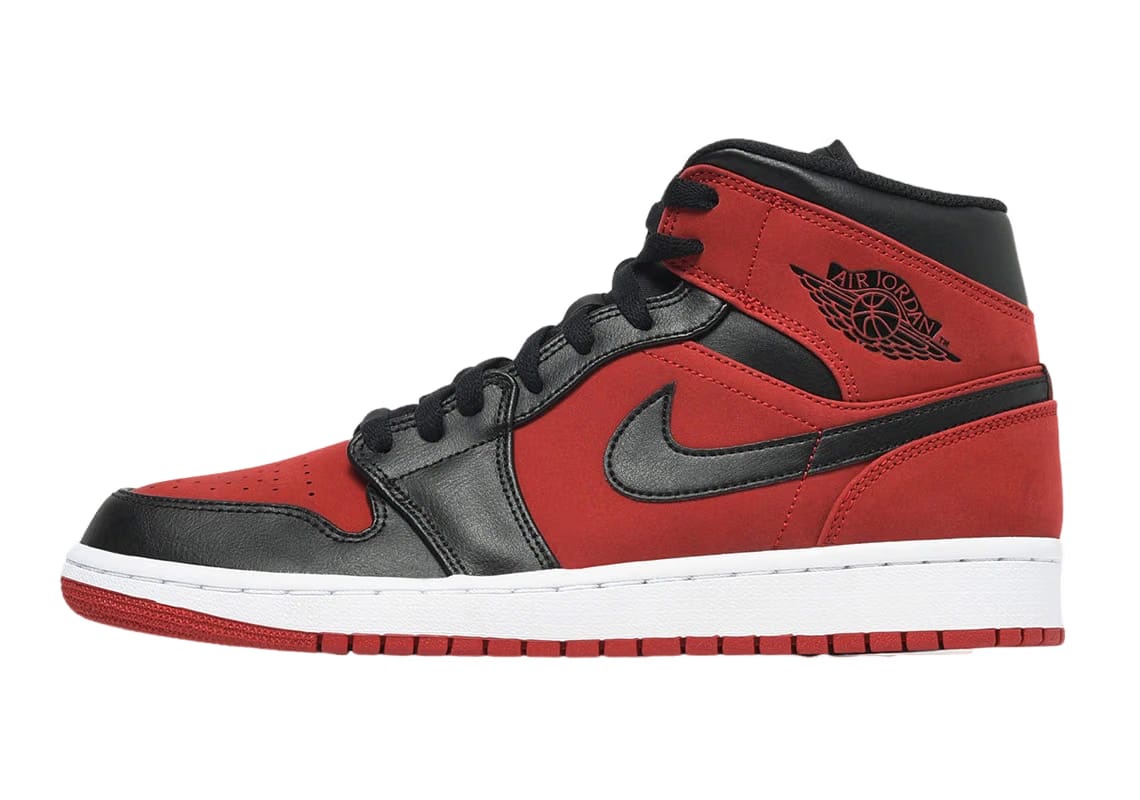 Nike Jordan 1 Mid Reverse Banned 2018 (554724-610) Men's Size 8-11
