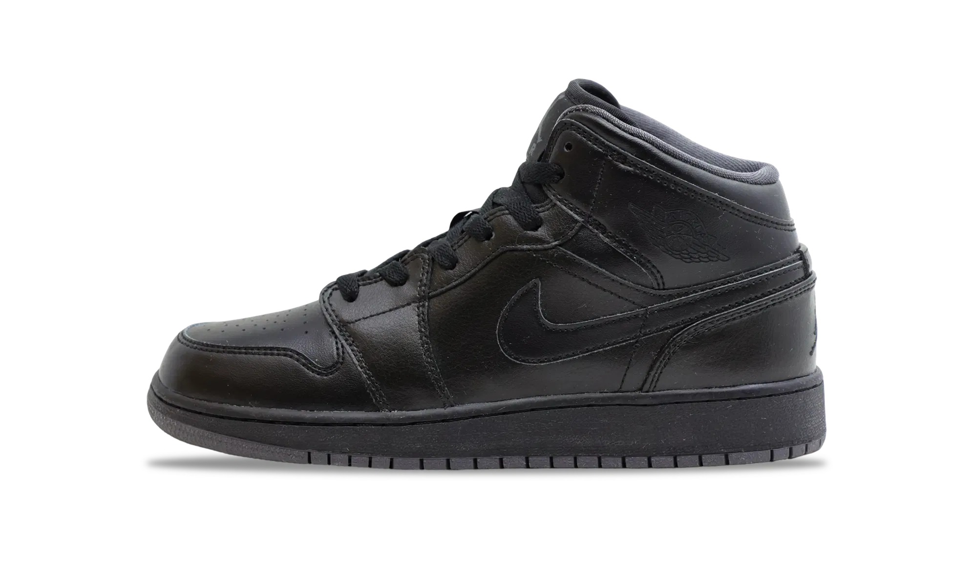 nike Air Jordan 1 Retro Mid GS 'Black Dark Grey'