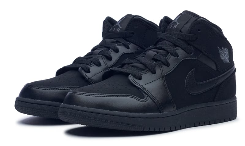 nike Air Jordan 1 Retro Mid GS 'Black Dark Grey'