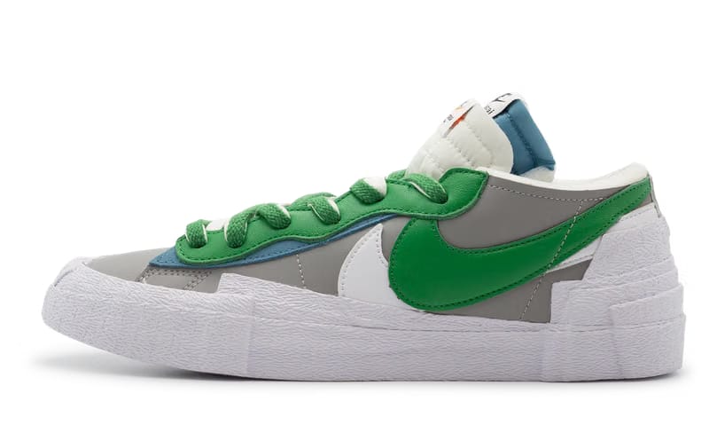 Nike Blazer Low x Sacai White Grey Classic Green (DD1877-001) Men Size 6-12