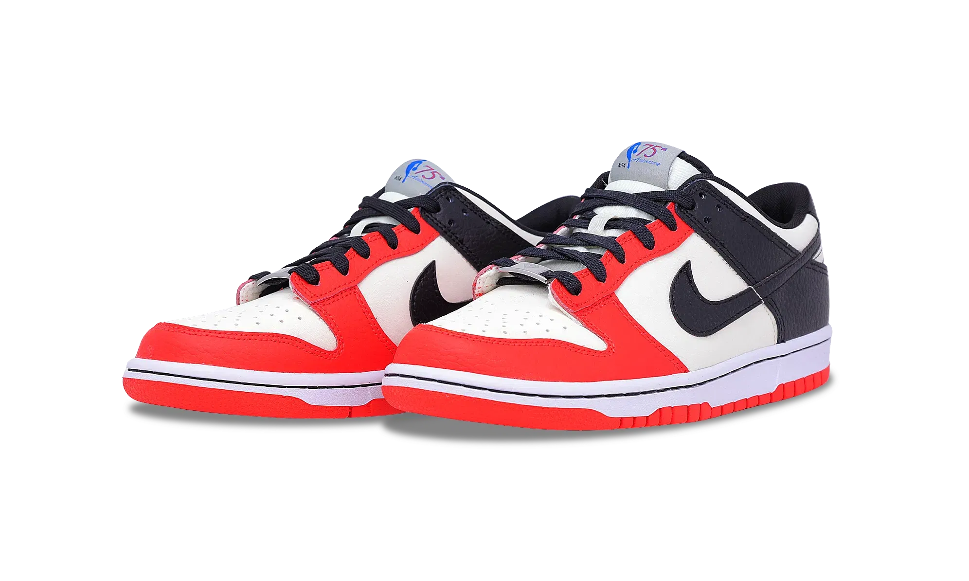 Nike Dunk Low EMB x NBA 75th Anniversary GS (DO6288-100) Grade School Size 5Y-7Y