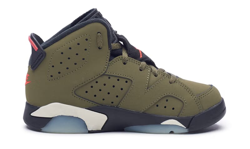Nike Jordan 6 Retro x Travis Scott PS (CQ3565-200) Preschool Size 11C-3Y