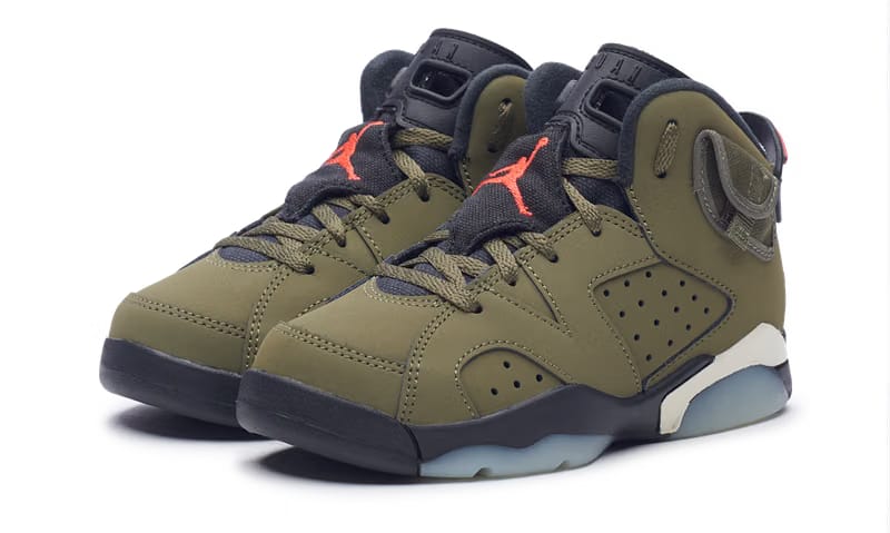 Nike Jordan 6 Retro x Travis Scott PS (CQ3565-200) Preschool Size 11C-3Y