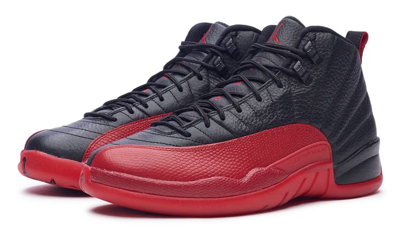 Nike Jordan 12 Retro Flu Game Black Red 2016 (130690-002) Men's Size 8