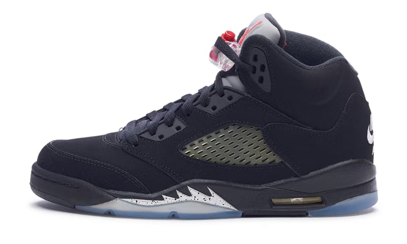Nike Jordan 5 Retro Black Metallic 2016 GS (845036-003) Youth Size 4Y-6Y