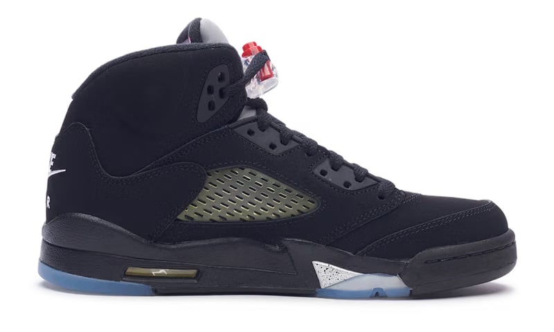 Nike Jordan 5 Retro Black Metallic 2016 GS (845036-003) Youth Size 4Y-6Y