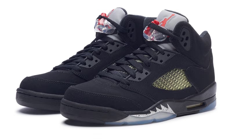 Nike Jordan 5 Retro Black Metallic 2016 GS (845036-003) Youth Size 4Y-6Y