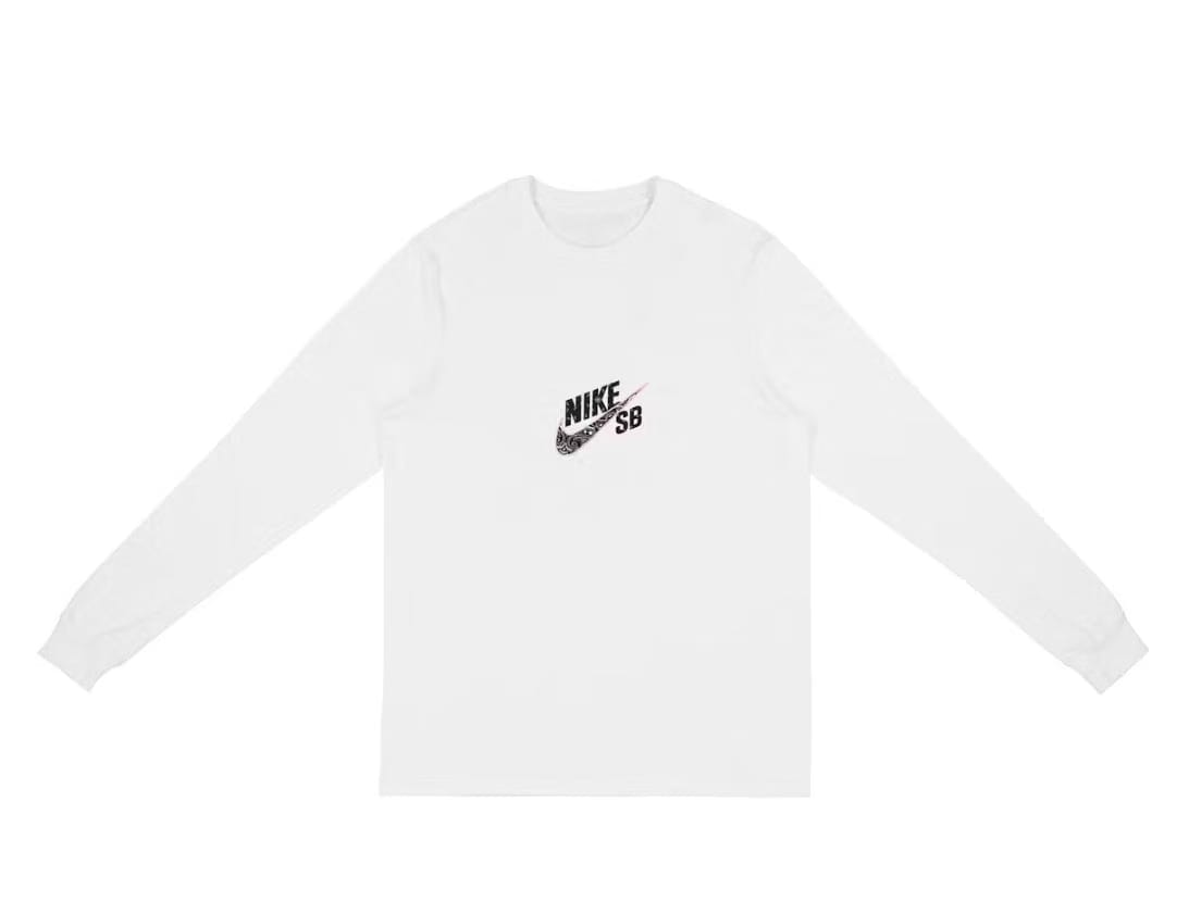 nike Cactus Jack X Nike Sb Ls T-Shirt White