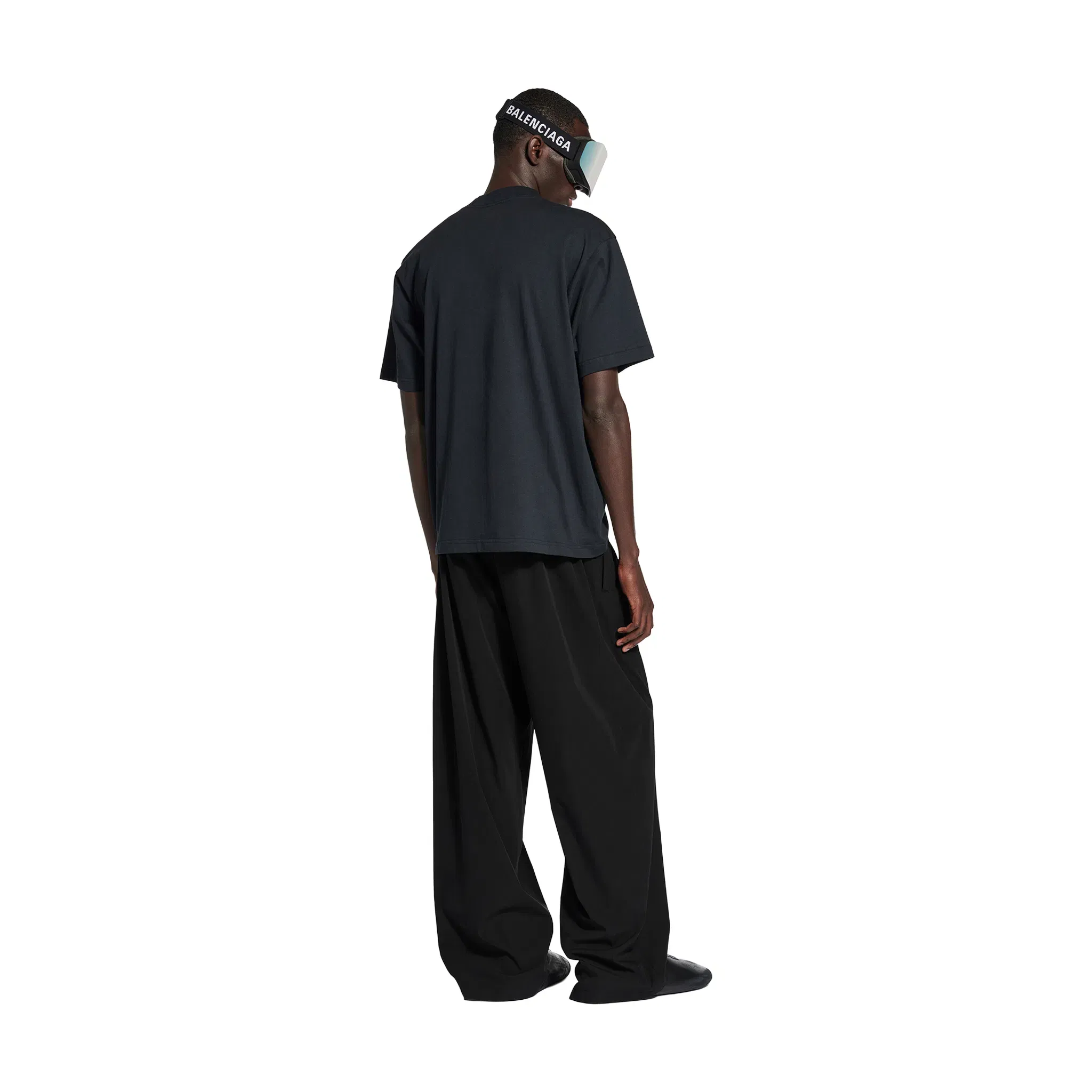 BALENCIAGA Nano BB Medium Fit Tee Faded Black (SS24)