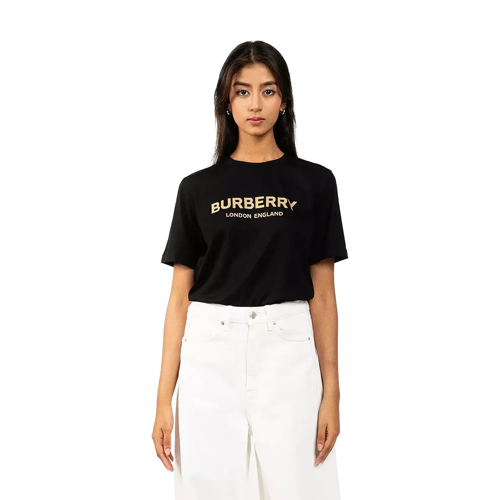 BURBERRY London England Ellison Print Tee Black (FW23)