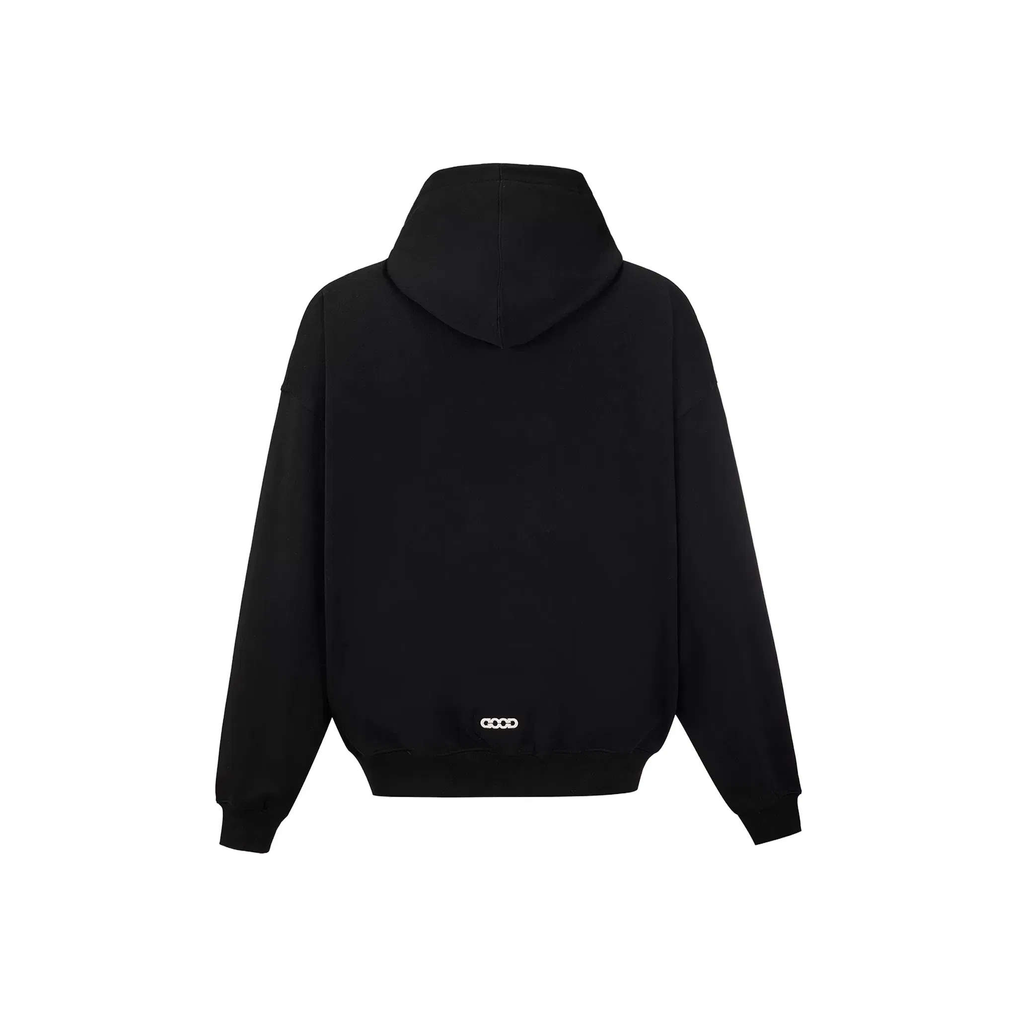 GOODBRAND Pearl Embroidered Slogan Hoodie Black (FW25)
