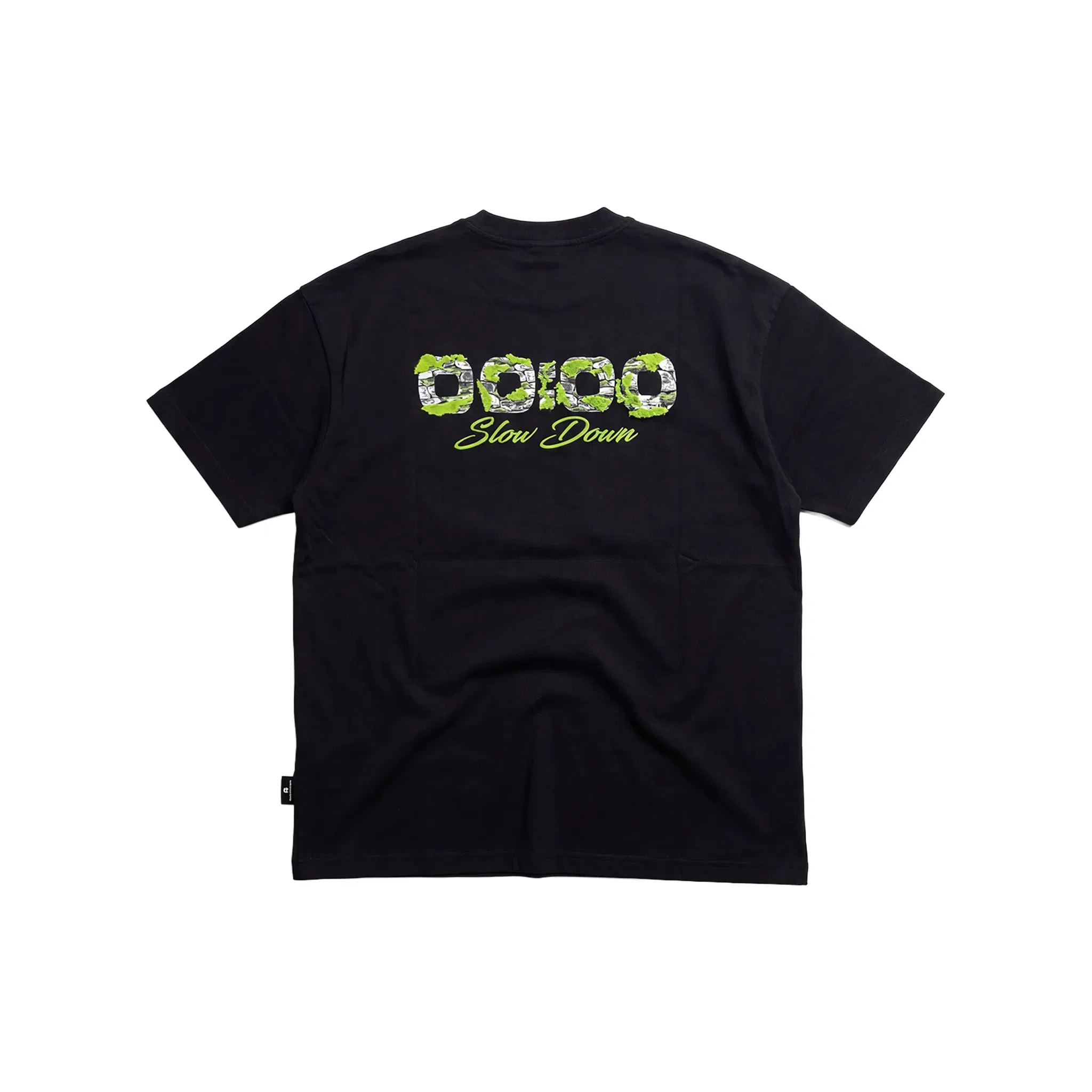 SLOWDOWN Light Moss Tee Black (SS26)