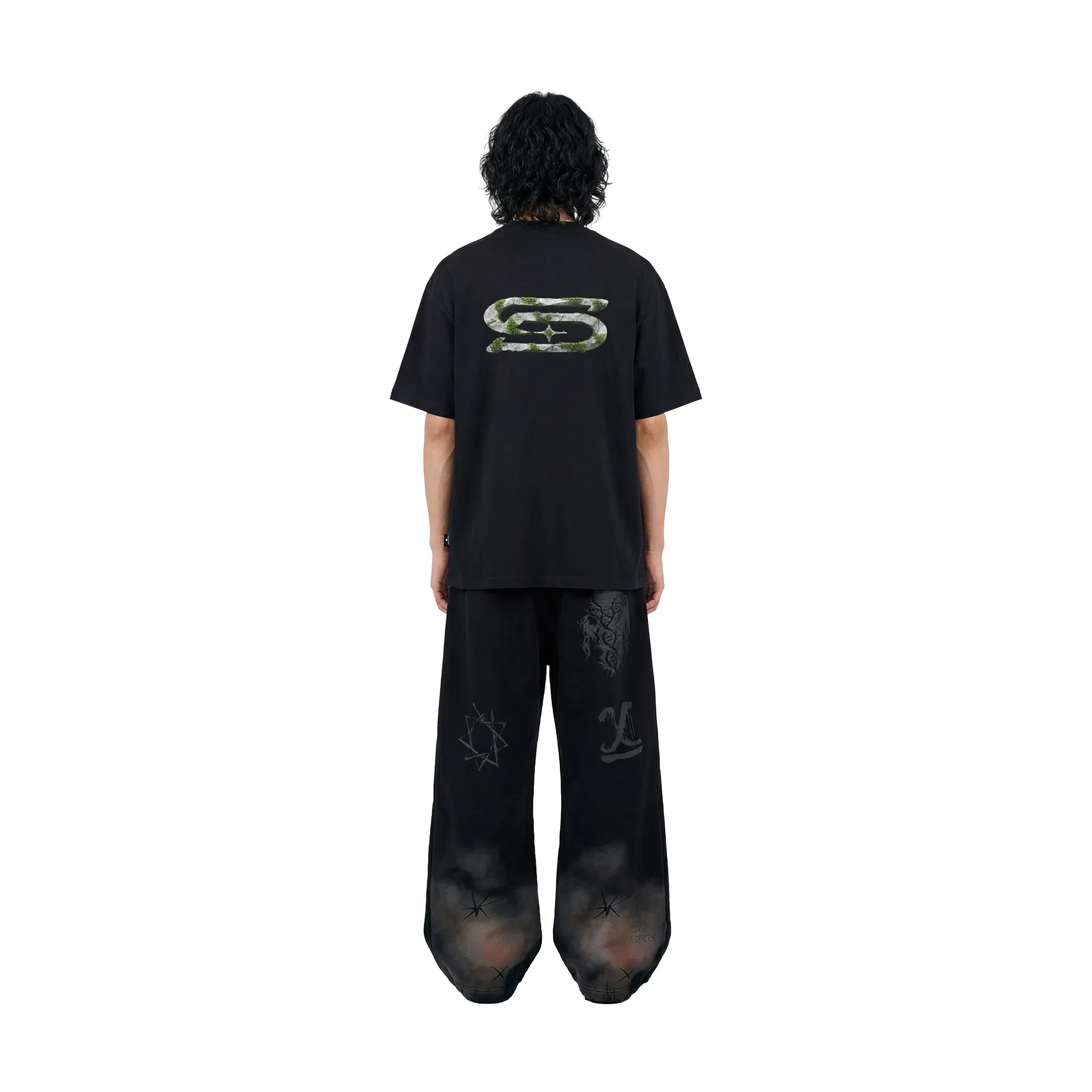 SLOWDOWN Moss Tee Black (SS26)