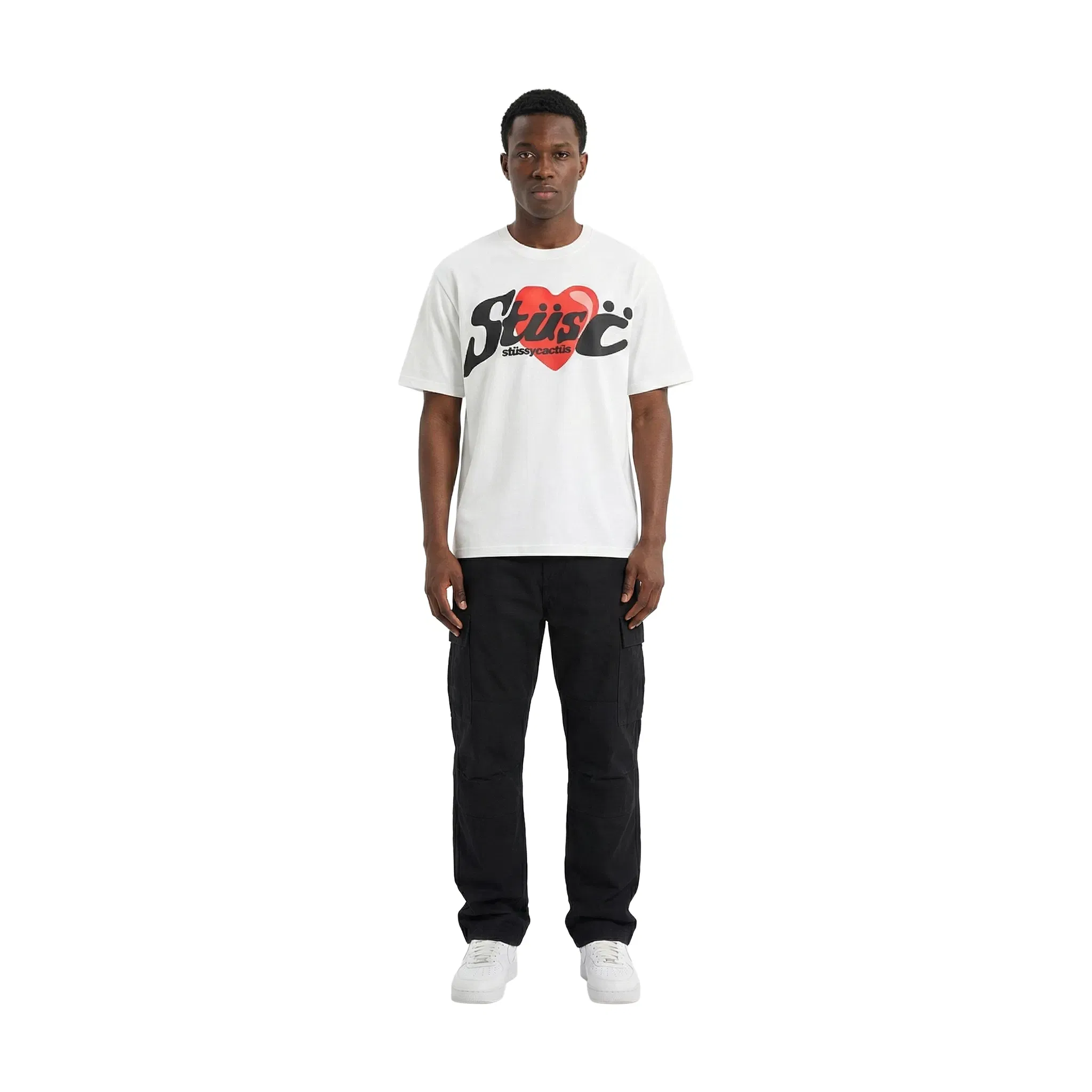 Stüssy x Cactus Plant Flea Market Heart Tee White (SS21)