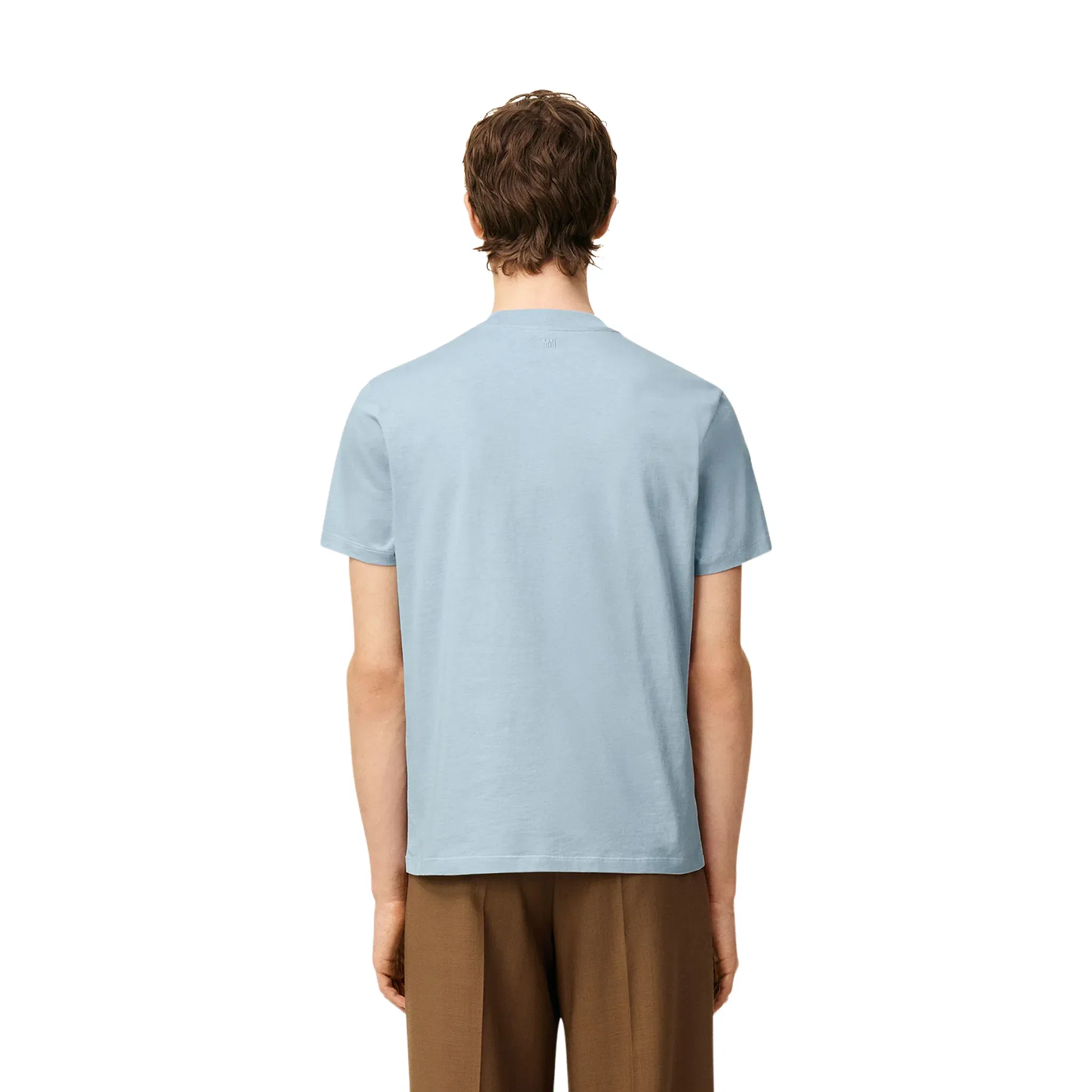 AMI PARIS Contrasted ADC Tee Sky Blue (SS25)