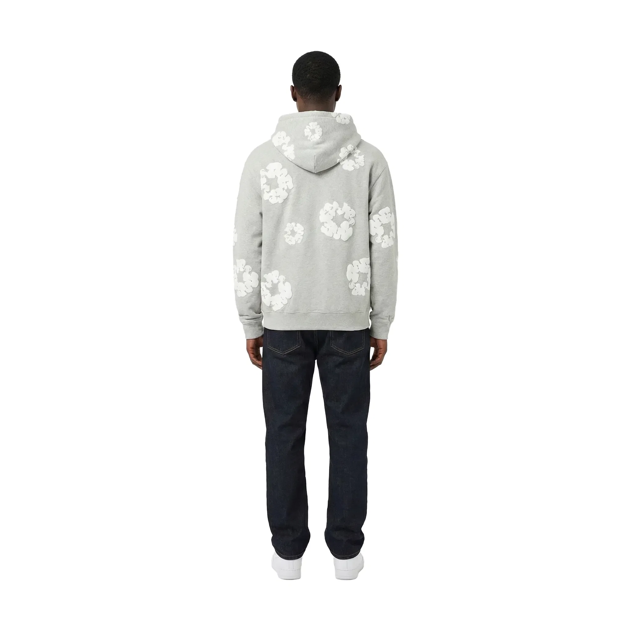 Denim Tears Cotton Wreath Zip-Up Hoodie Grey (SS25)