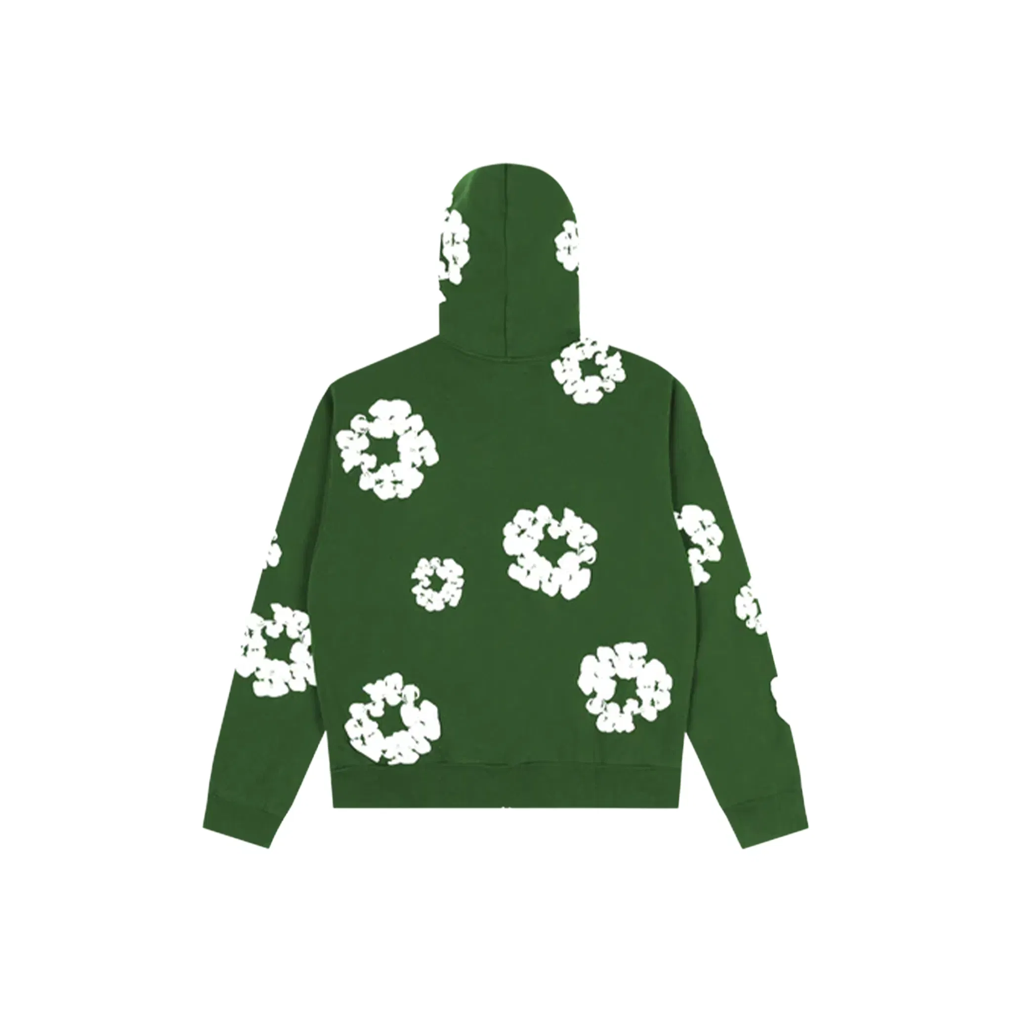 Denim Tears Cotton Wreath Zip-Up Hoodie Green (SS25)