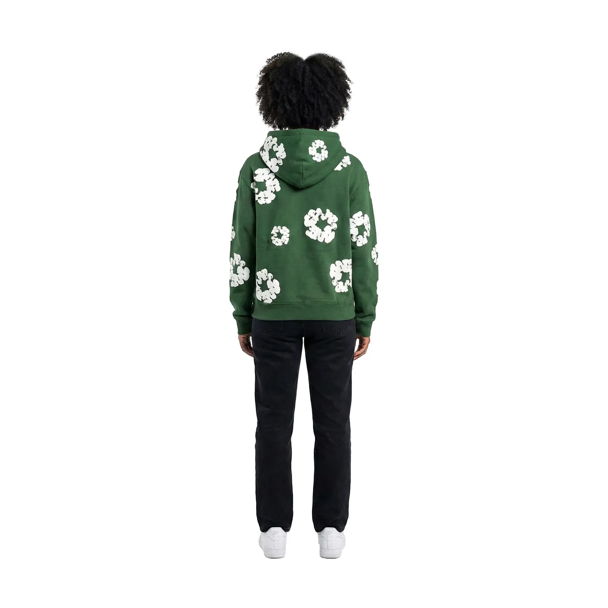 Denim Tears Cotton Wreath Zip-Up Hoodie Green (SS25)