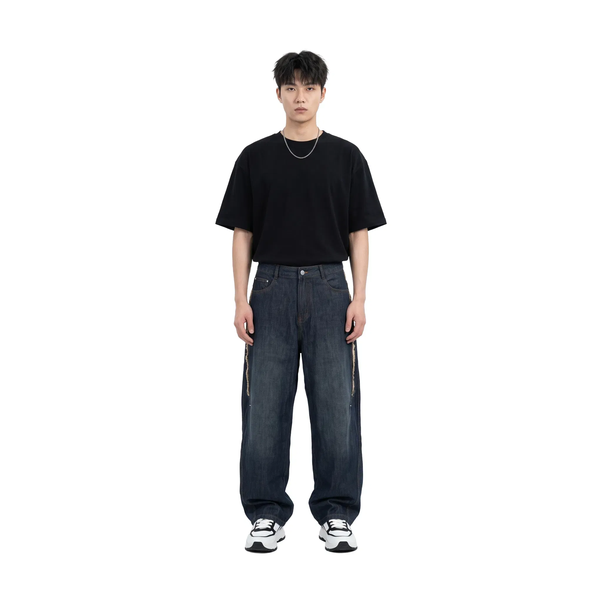 RAW21 RAW/21 Alloy Wide Leg Trousers Blue (SS26)