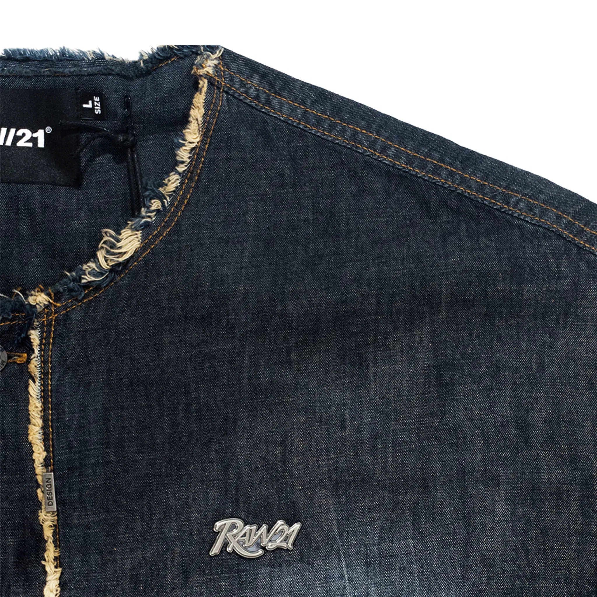 RAW21 RAW/21 Alloy Short Sleeve Crew Neck Shirt Blue (SS26)