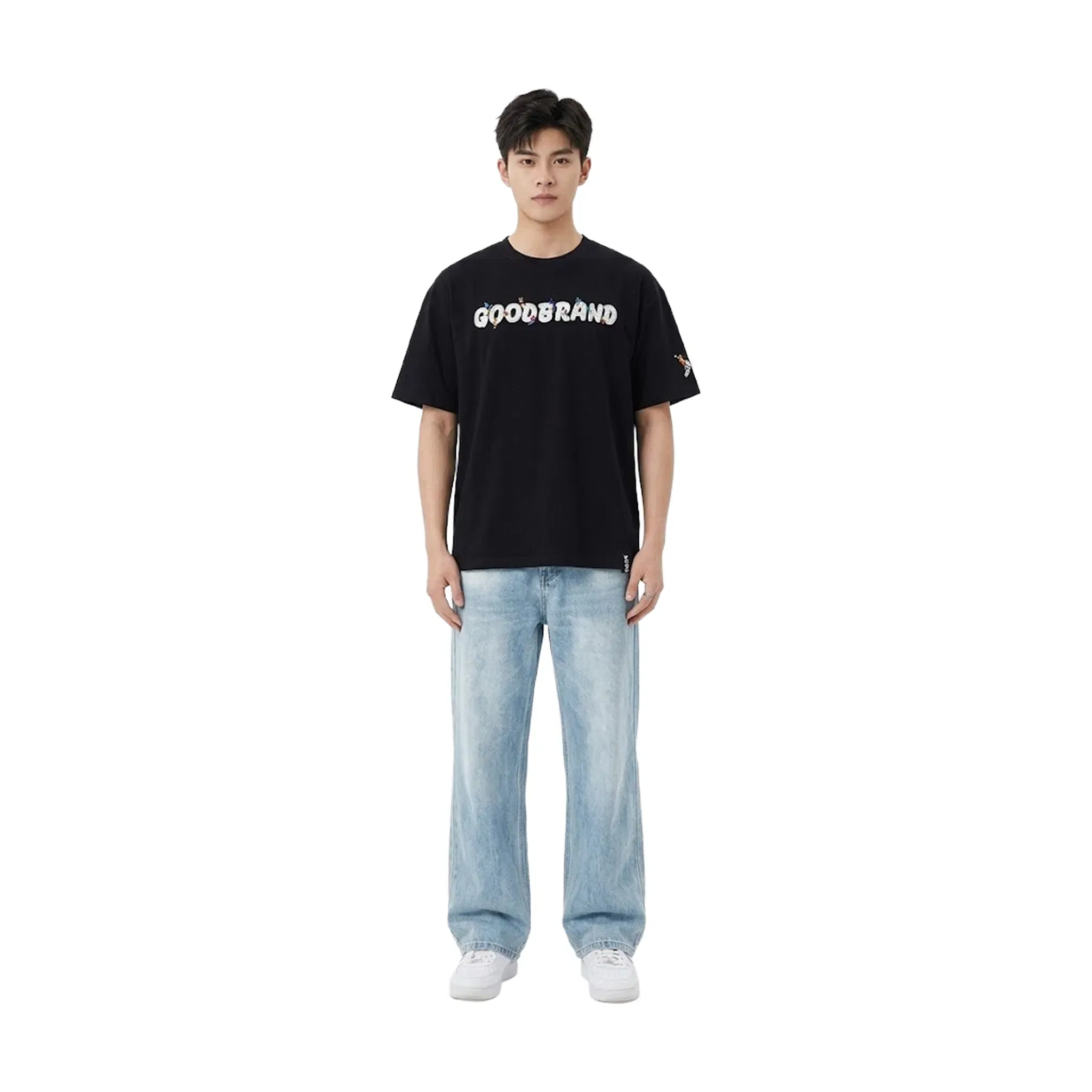 GOODBRAND Fun Ice Cream Pulp Embroidery Tee Black (SS26)