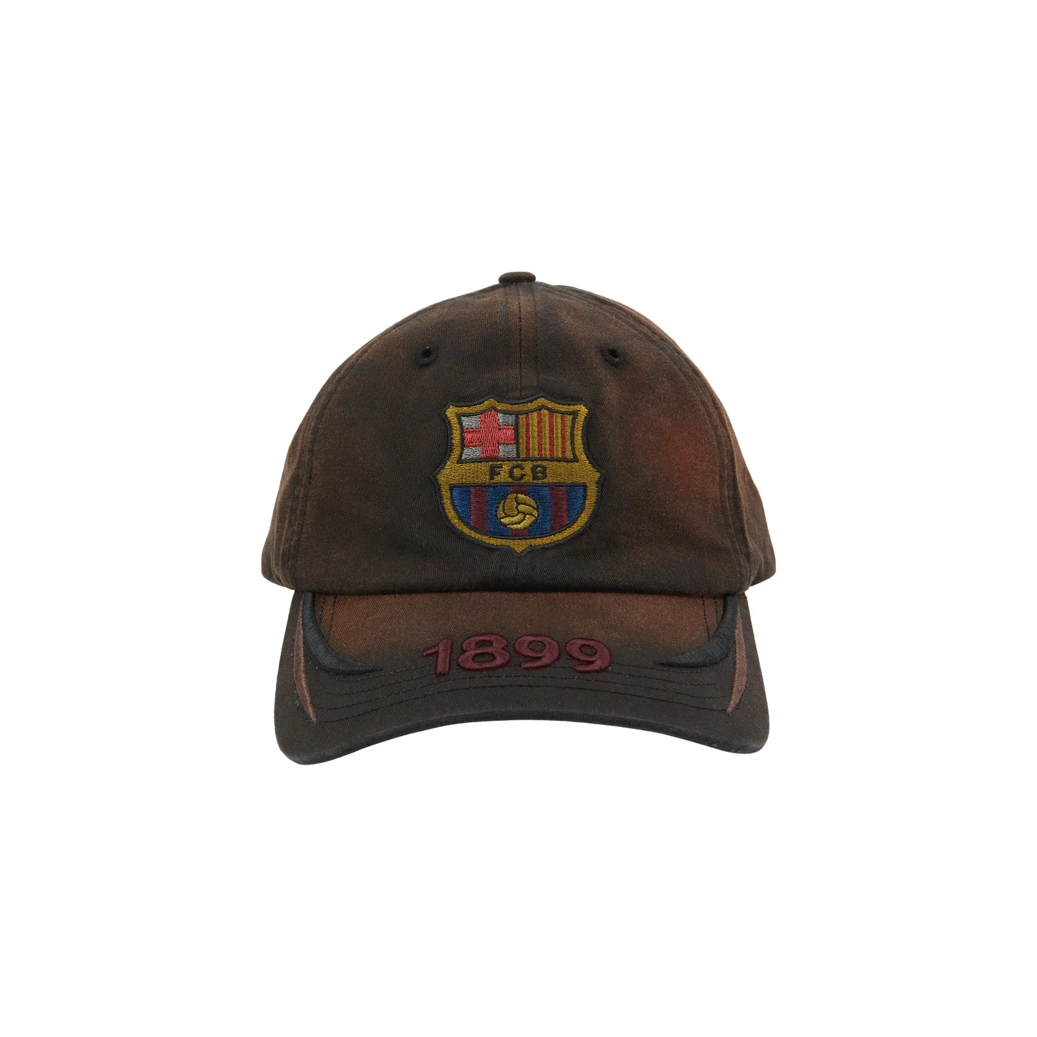 Travis Scott Cactus Jack x Futbol Club Barcelona 1899 Distressed Hat Brown (SS25)